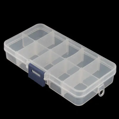Portable Home Empty Storage Case Box 10 Cells Convenient For Nail Art Tips Gems 4801 1