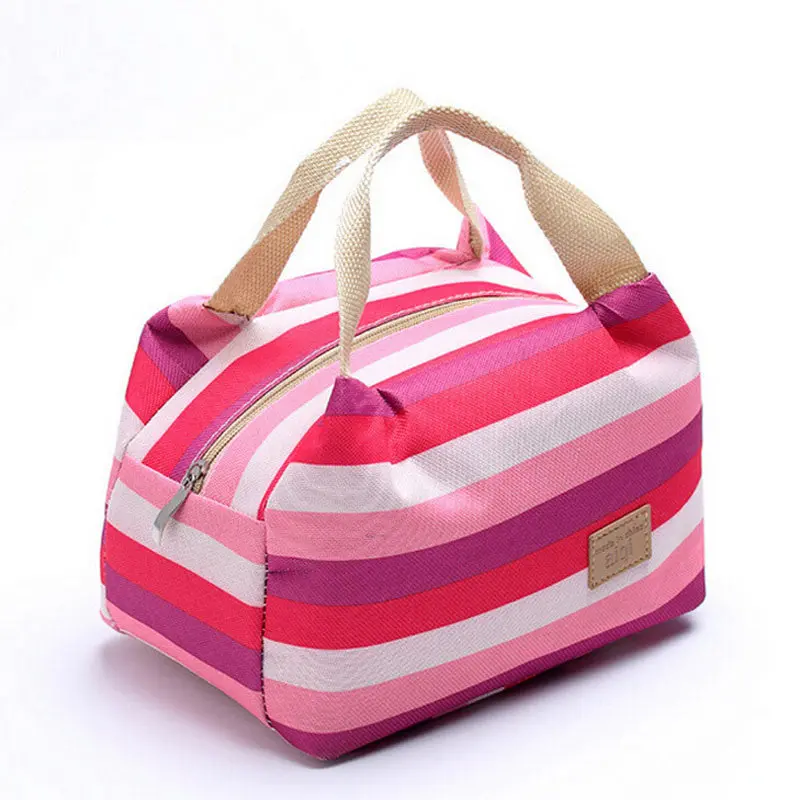 Portable Picnic Thermal Insulated Food Storage Canvas Aluminum Zipper Box Tote Bento Pouch Lunch Bag 1