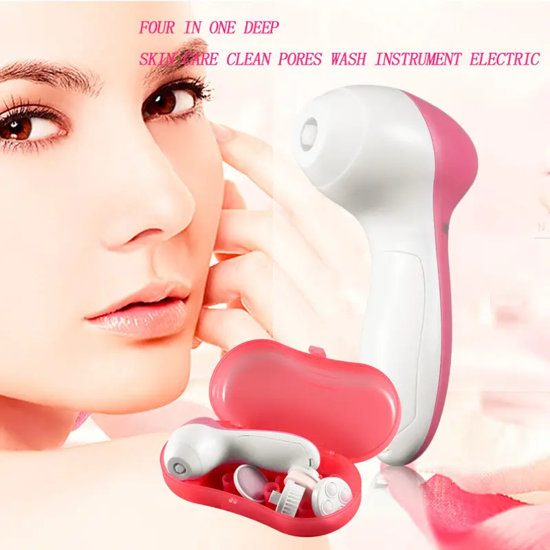 Portable Pink Ts Positive Reverse Wash Instrut Four In One Skin Care Instrut Electric Clean Pores 1