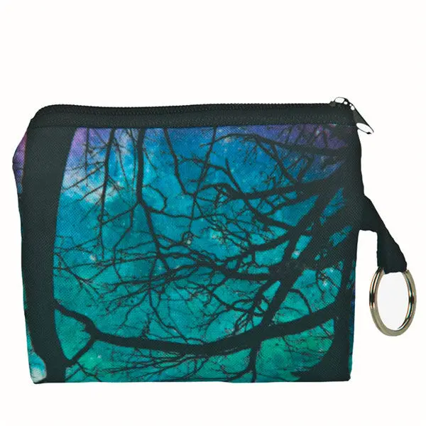 Portable Printing Girl Purse Wallet Bag Ladies Zipper Clutch Coin Purses Bolsa Moeda Coins Pouch Monedero Vintage Key Coin Bags 2