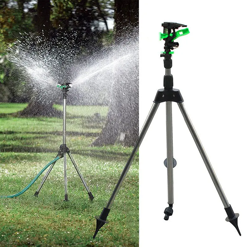 Portable Tripod Impulse Sprinkler Pulsating Telescopic Watering Lawn Yard And Garden V01330 1