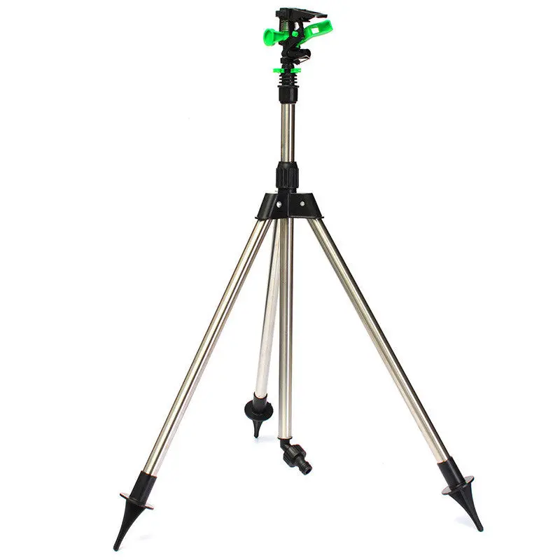 Portable Tripod Impulse Sprinkler Pulsating Telescopic Watering Lawn Yard And Garden V01330 2