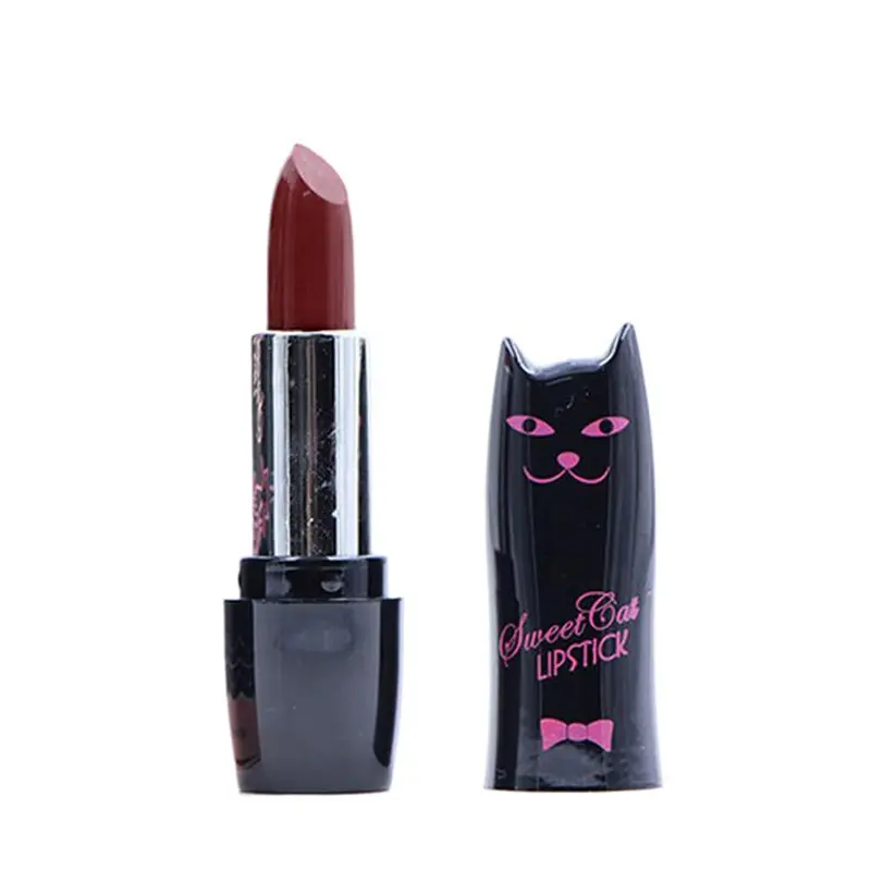 Portable Waterproof Cat Design Long Lasting Lipstick 12 Colors Available 1
