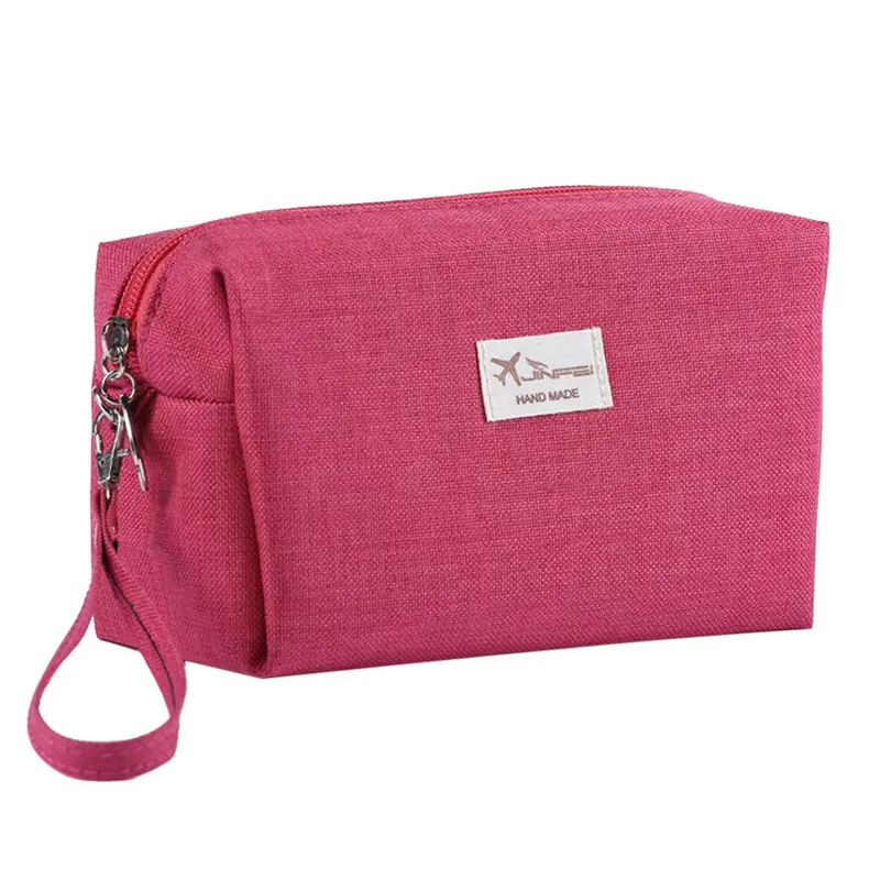Portable Women Travel Cosmetic Bag Makeup Pouch Organizer Toiletry Case Green Red 2