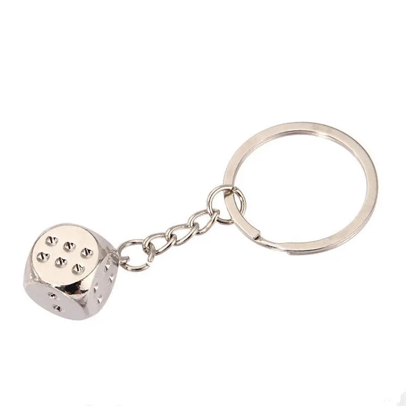 Porte Clef Novelty Souvenir Metal Dice Key Chain Gifts Keychain Key Ring Trinket Fast Shipping Feida 1