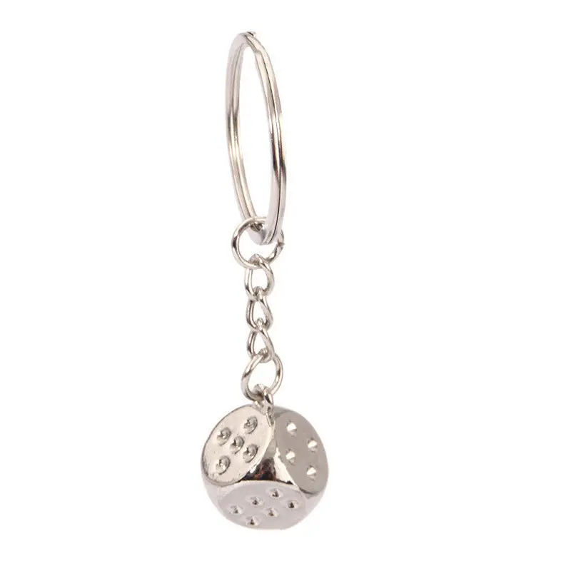 Porte Clef Novelty Souvenir Metal Dice Key Chain Gifts Keychain Key Ring Trinket Fast Shipping Feida 2