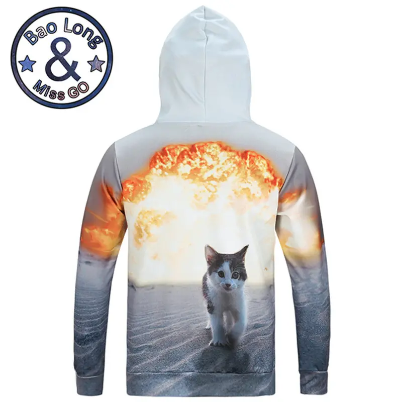 Pouring Milkexplosion Catand Monster 3D Print Sweatshirtshoody Sweatshirt With Pocket Hoody Hoodies 5