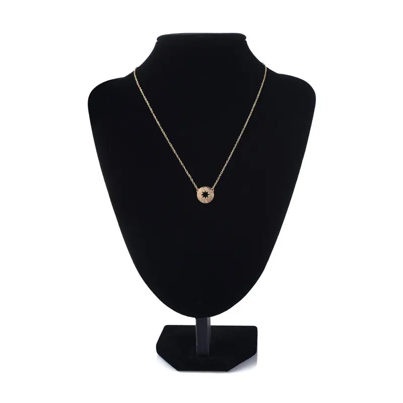 Power Necklace Choker Necklace Beautiful Simple Charms Compass Necklaces 10Pcs-N089 2