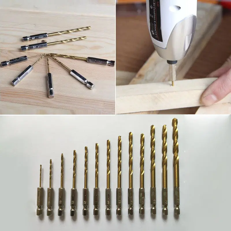 Practical 13Pcs Hss Straight Shank Microtwist Drill Bits Set Metal Drilling High Speed Steel Tools 71217 1