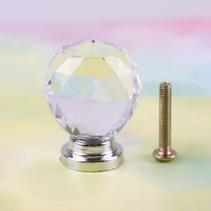 Practical 8Pcs 30Mm Plastic Cupboard Drawer Cabinet Knob Diamond Shape Pull Handle 06 43886 1