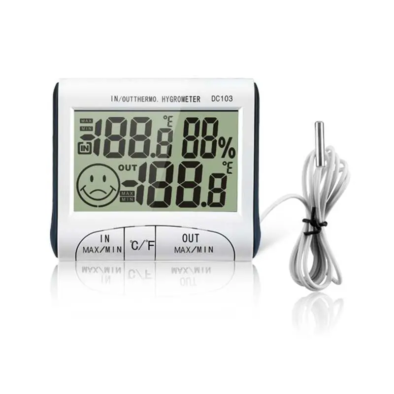 Practical Digital Lcd Thermometer Hygrometer Temperature Humidity Meter Aaa Dc103 60398 1