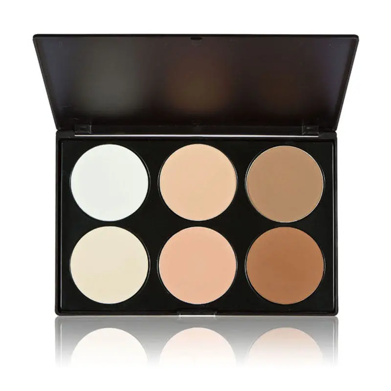 Pressional 6 Color Pressed Powder Palette Nude Makeup Contour Cosmetic 1