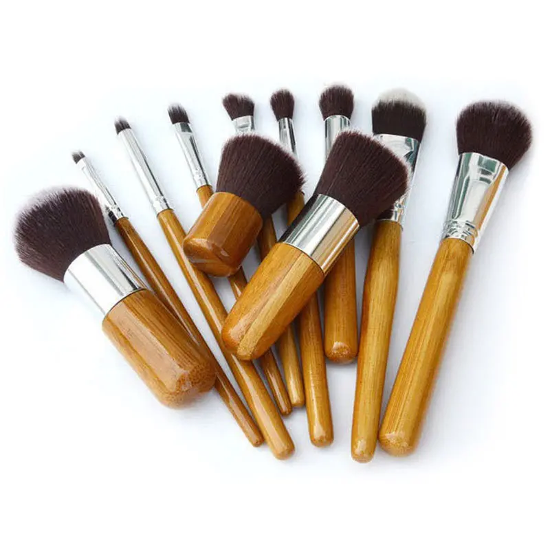 Pressional Bamboo Hle Makeup Brushs Cosmetic Brushes Tools Kit Foundation Brush Pincel Maquiagem 1