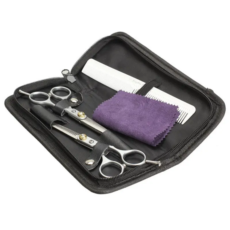 Pressional Salon Home Use Diy Hairstyle Hair Cutting Hairdressing Thinning Scissors Shears Comb Hair Tool Silver 1