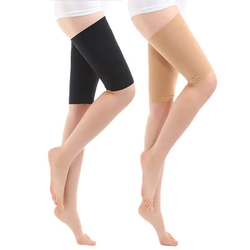 Pressure Stovepipe Socks Burn Fat Prevent Varicose Veins Thigh Guard With Skin Colour, Black Color 3