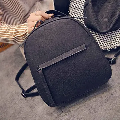 Pretty Style Women Backpacks Vintage Leather School Bags For Teenagers Leisure College Student School Backpacks 1