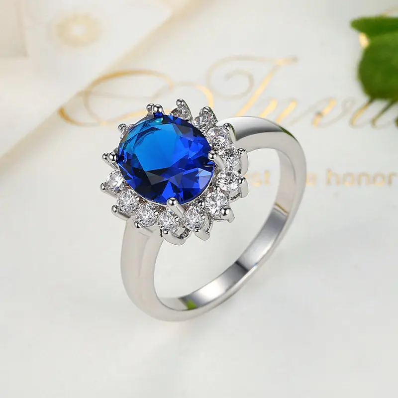 Price Oval Blue Stone Finger Rings For R213 2