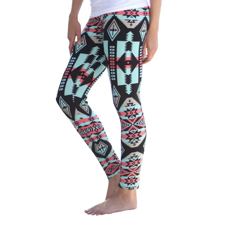 Printed Leggings Sexy Women Lady Fitss High Elastic Pants Multiple Color Trousers Casual Leggings In Stock 1