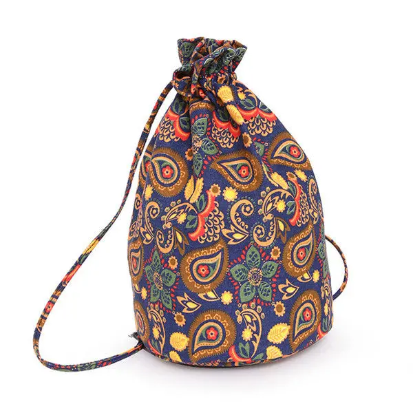 Printing Backpack Men Women Backpack Casual Canvas Geometric Bags Drawstring Backpacks For Girls Travel Bag 1