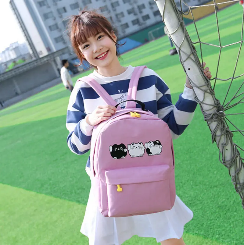 Printing Canvas Women Backpack Rucksack Travel Bags Laptop Backpacks For Teenage Girls Student School Bags Girl Boy Mochila 3