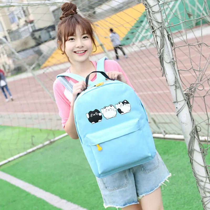 Printing Canvas Women Backpack Rucksack Travel Bags Laptop Backpacks For Teenage Girls Student School Bags Girl Boy Mochila 5