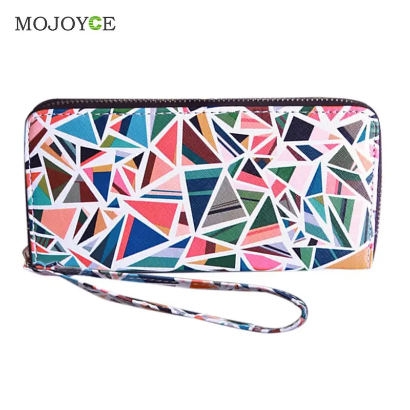 Printing Pu Leather Women Wallet And Purse Patchwork Zipper Coin Pocket Clutch Carteira Mujer Feminina Wallet Women Clutch 1