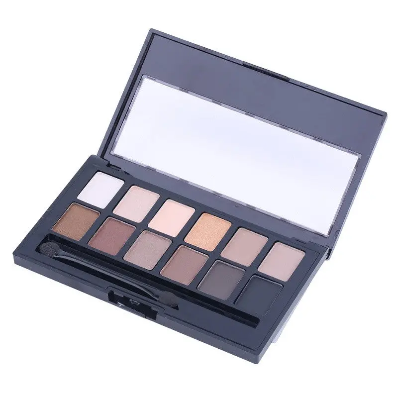 Pro Cosmetic Matte Eye Shadow 12 Colors Make Up Set Nudes Naked Pallete Eyeshadow Palette Brighten 1