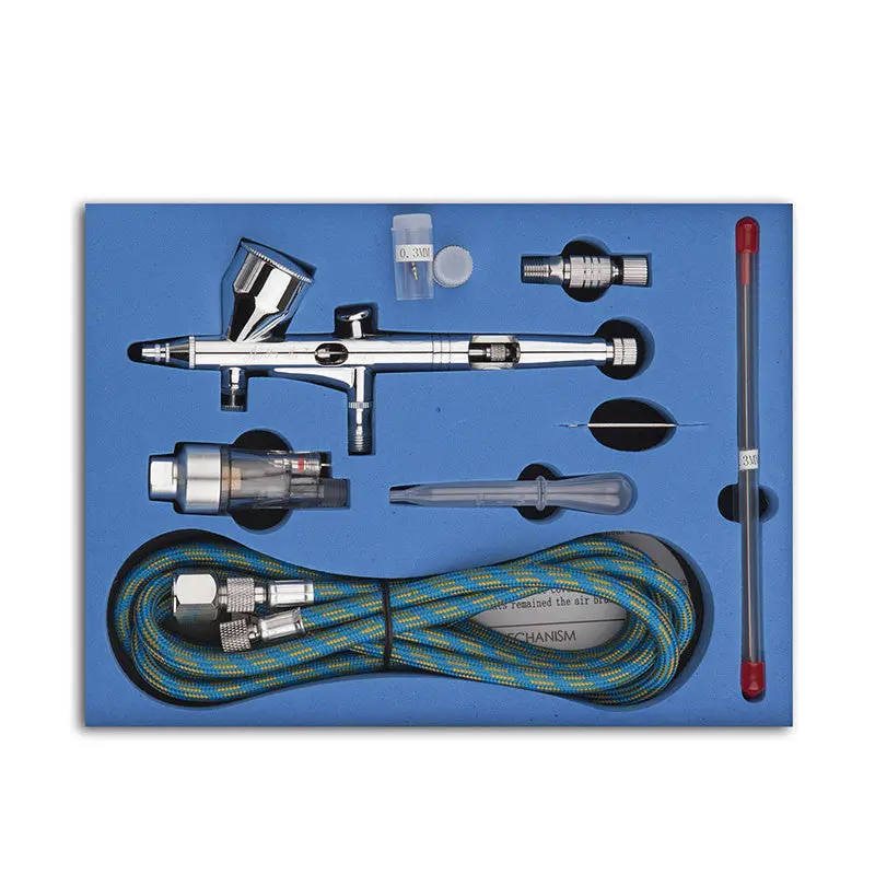 Pro Dual Action 3 Airbrush Air Compressor Kit Craft Practical Paint Art Spray Gun 83406 1