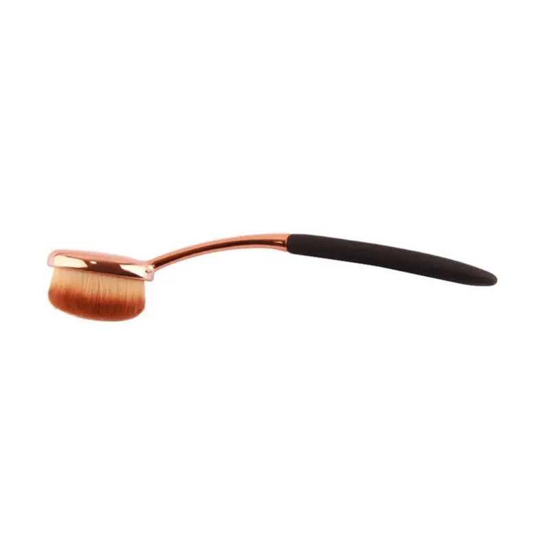 Pro Face Oval Makeup Brush Toothbrush Shaped Curve Brush Foundation Powder Cream Powder Puff Blusher Brush 2