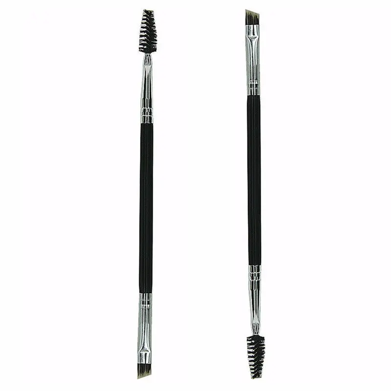 Pro Makeup Bamboo Hle Double Eyebrow Brush + Eyebrow Comb Cosmetics Concealer Tools Best Sold 2