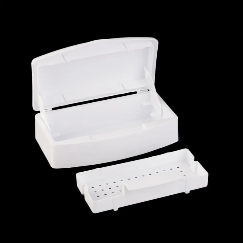 Pro Nail Sterilizer Tray Disinfection Pedicure Icure Sterilizing Box Nail Art Sterilizer Tray Box Sterilizing Salontools 2