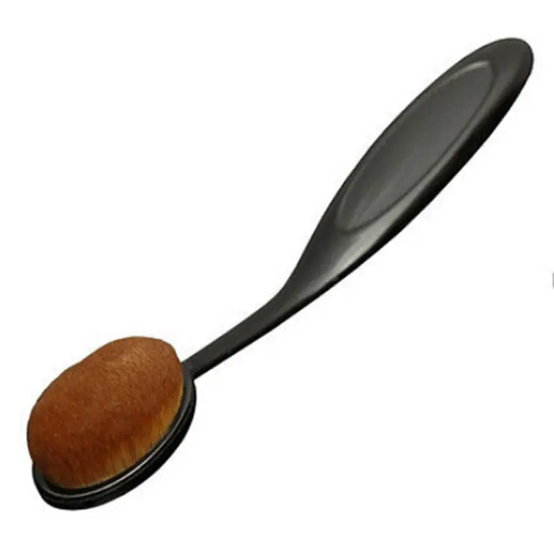 Pro Oval Makeup Brushes Cosmetics Foundation Cream Liquid Powder Blush Pigment Tools 1