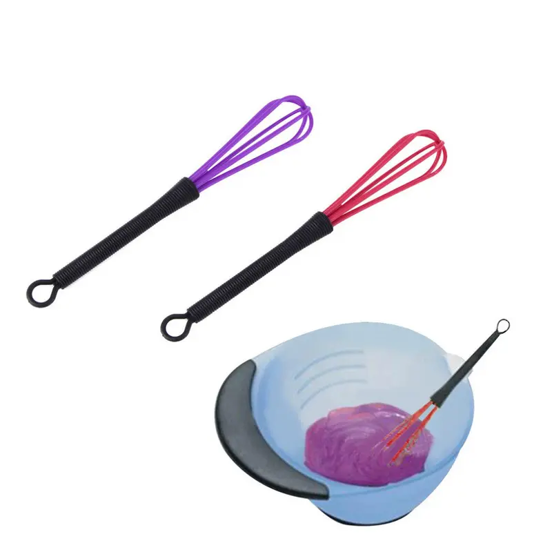 Pro Salon Hairdressing Dye Cream Whisk Plastic Hair Mixer Barber Stirrer Hair Care Styling Tools Blender Random Color 1
