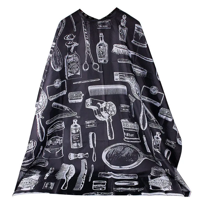 Pro Salon Hairdressing Hairdresser Hair Cutting Gown Barber Cape Cloth Black 68829 1