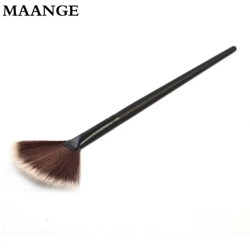 Pro Women Lady Large Fan Shape Soft Blush Face Powder Foundation Cosmetic Brushes Makeup Professional Blush Tools 1