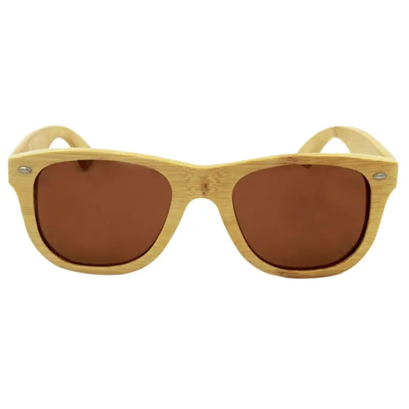 Products Glass Bamboo Sunglasses Retro Vintage Wood Lens Wooden Frame Handmade Polarized Sun Glasses 3