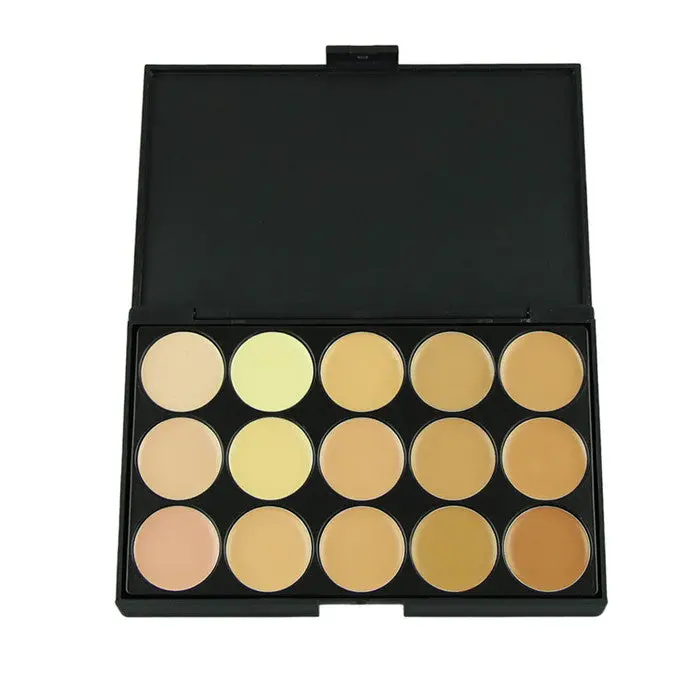 Professional 15 Concealer Camouflage Facehighlightfoundationcream Makeup Palette 1