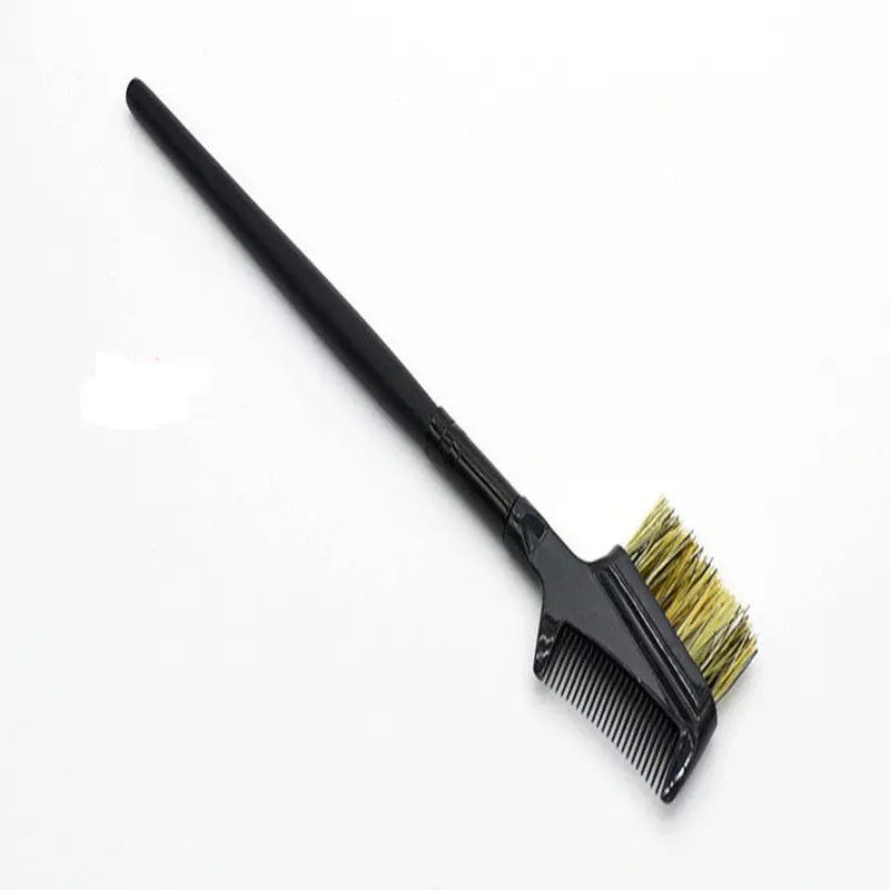 Professional Eyebrow Eyelash Dual-Comb Extension Brush Metal Comb Cosmetic Makeup Brushes Cleaner Cleaningtool 1