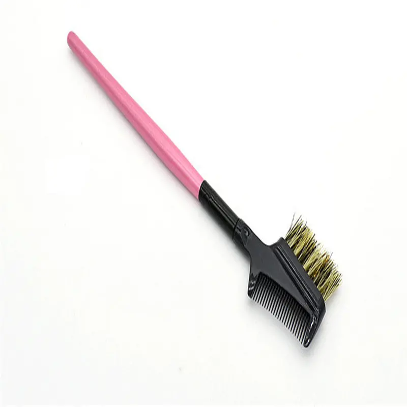 Professional Eyebrow Eyelash Dual-Comb Extension Brush Metal Comb Cosmetic Makeup Brushes Cleaner Cleaningtool 3