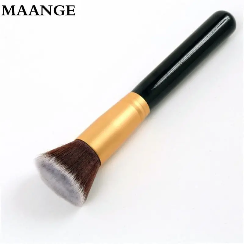 Professional Makeup Brush Flat Top Brush Foundation Powder Pro Cosmetic Make Up Brushes Tool Wooden Kabuki Make-Up Brush 2