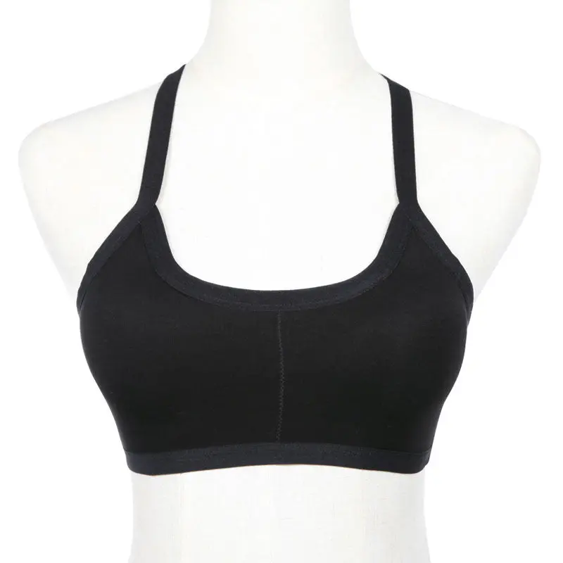 Professional Women Stretch Athletic Sports Bras Women Padded Seamless Sleeveless Cross Straps Backless Sport Camisole 1
