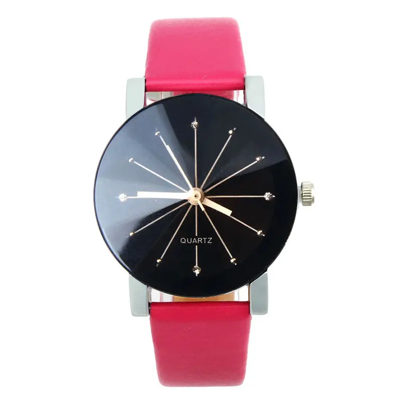 Promotion Price Watches Women Men Quartz Watch Clock Leather Wrist Watch Round Case Unique Style Relogio Reloj 1