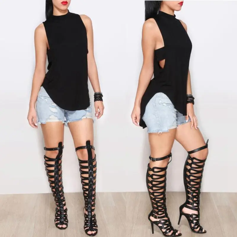 Promotion Sexy Top Women Casuals Boho Tank Vest Top Sleeveless Blouse Tops Shirt Women's Clothing 3