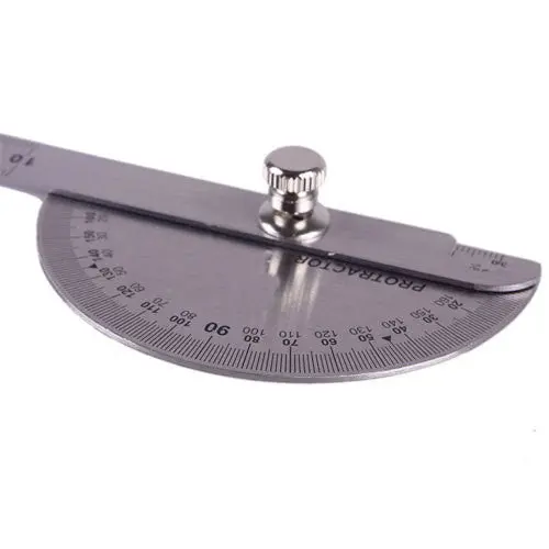 Protractor Angle Finder Arm Measuring Round Head Stainless Steel General Tool 02 43587 1