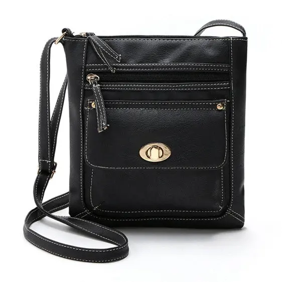 Pu Leather Bags For Women Famous Women Messenger Bags Retro Women Shoulder Bags Women's Handbags 4