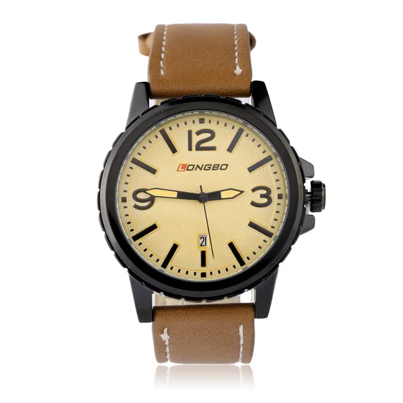 Pu Leather Strap Casual Quartz Watch Sports Wrist Watch Casual Quartz Wrist Watches 3