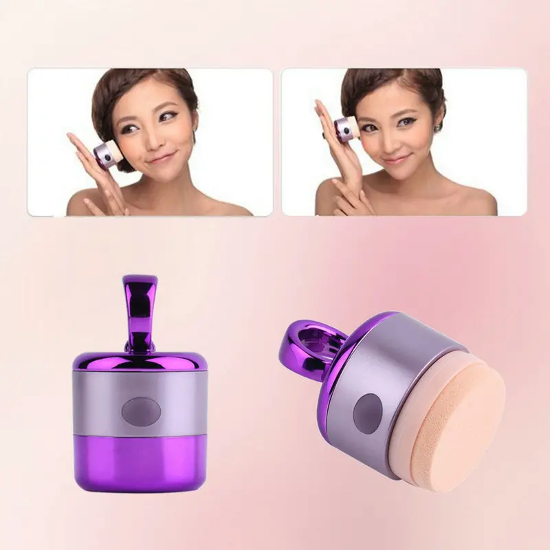 Puff Vibrating Make Up Foundation Applicator Tool Boxed With 2 Extra Puffs 1