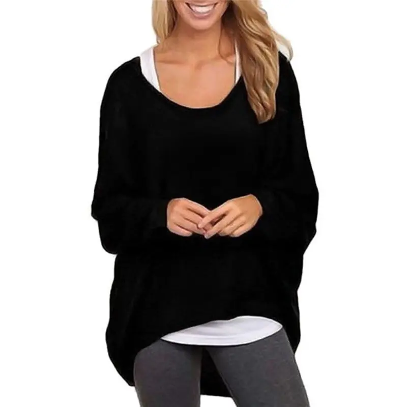 Pull Sweater Women Batwing Sleeve Loose Sweater Pullover Casual Top Christmas Sweater Fast Shipping Feida 1