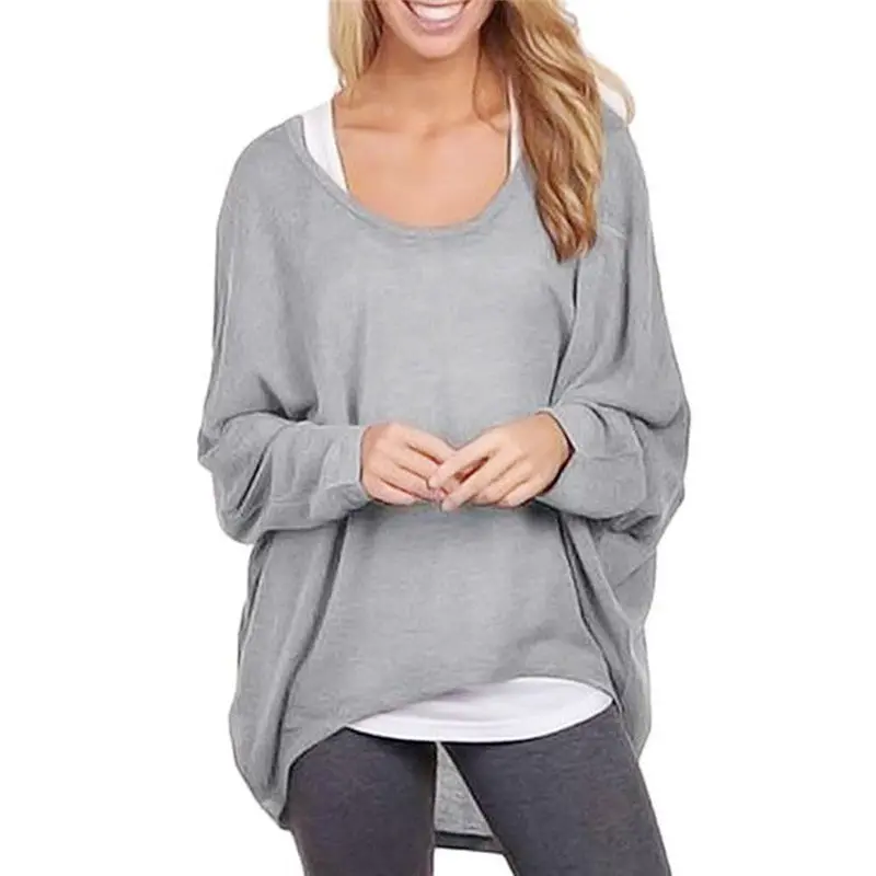 Pull Sweater Women Batwing Sleeve Loose Sweater Pullover Casual Top Christmas Sweater Fast Shipping Feida 5