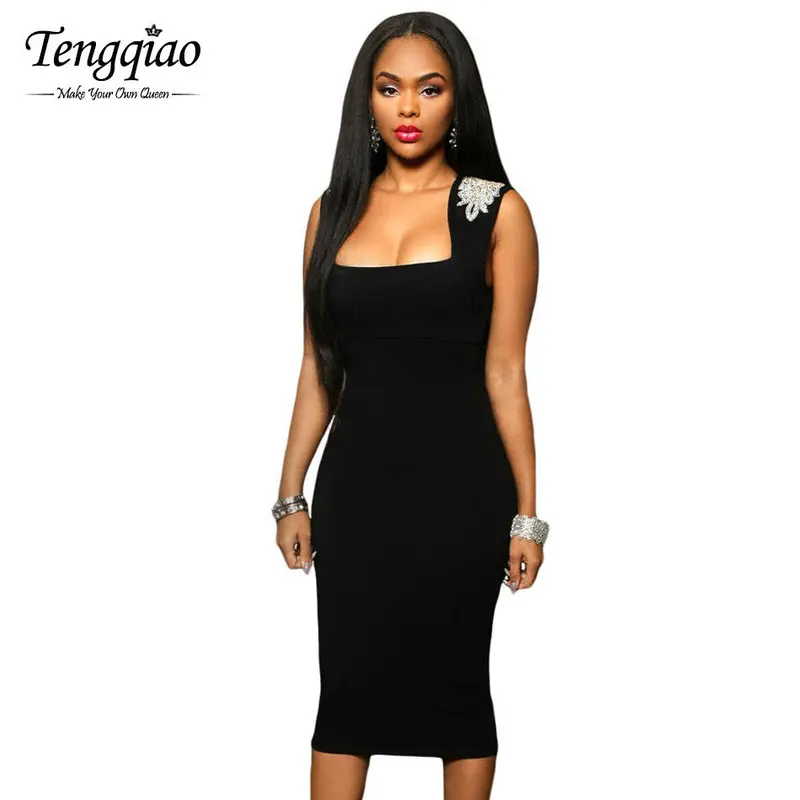Pullover Bodycon Sexy Club Dress Party Night Sleeveless Mid-Calf Long Sexy Maxi Dress With Back Split Clothes 4